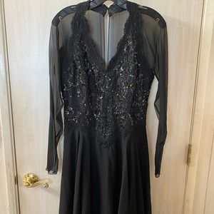 Vintage Oscar de la rente black dress